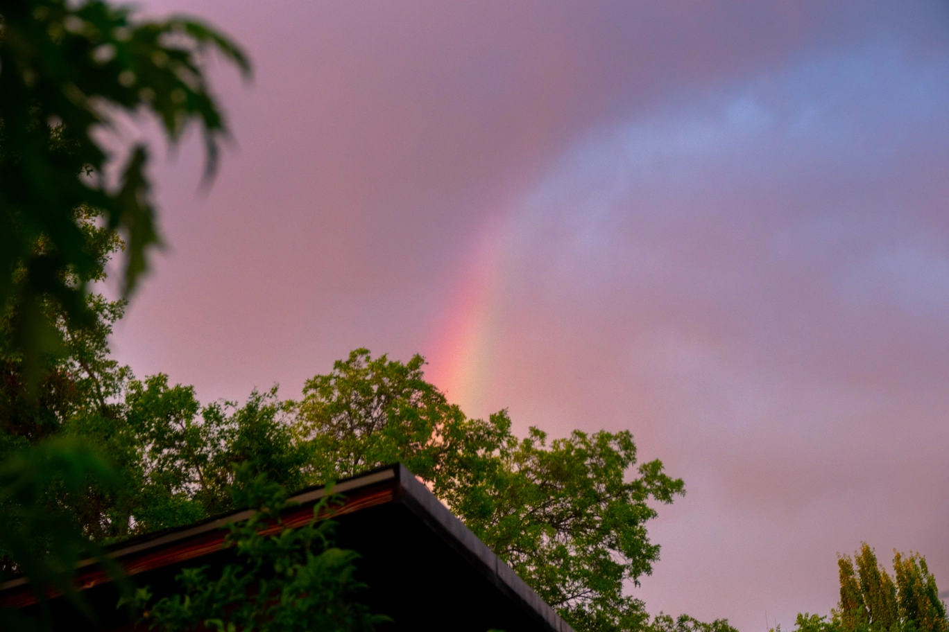 A photo of a rainbow