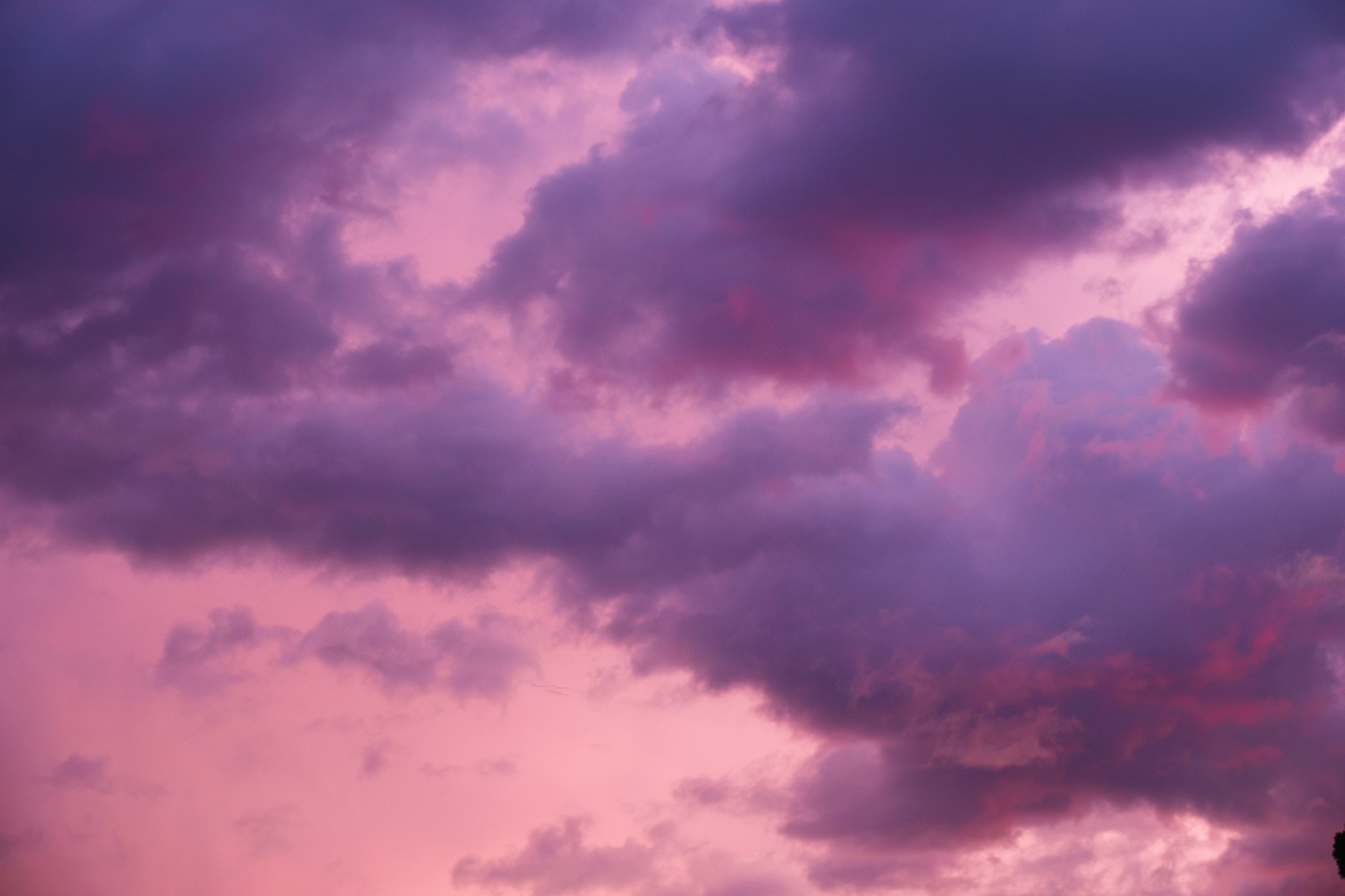 A photo of beautiful pink clouds