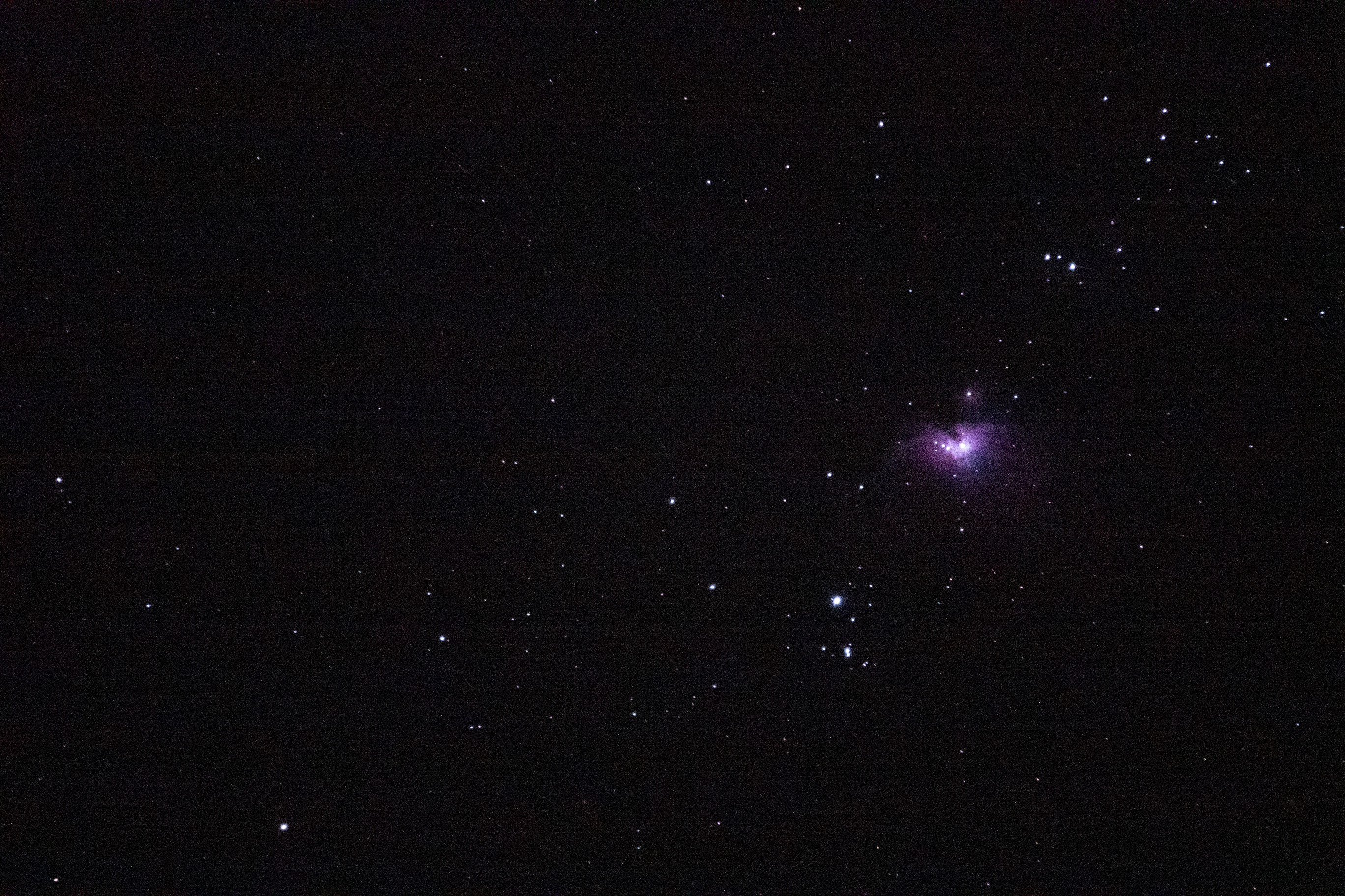A photo of the orion nebula
