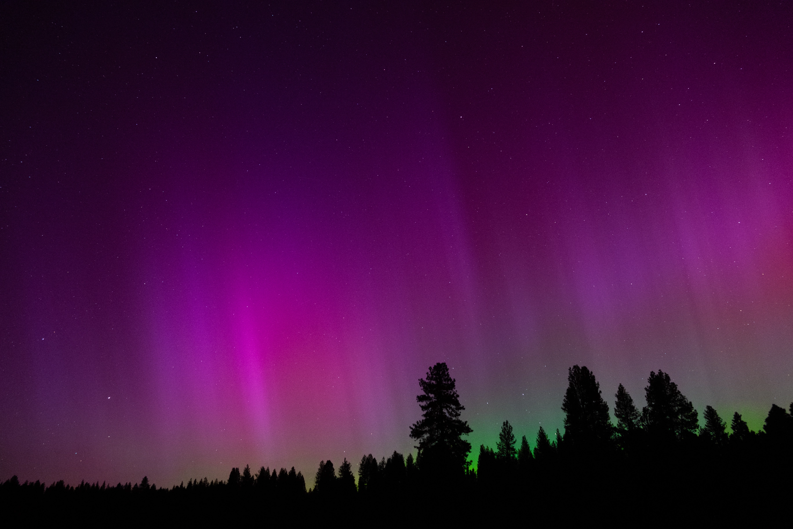 A photo of a the aurora borealis