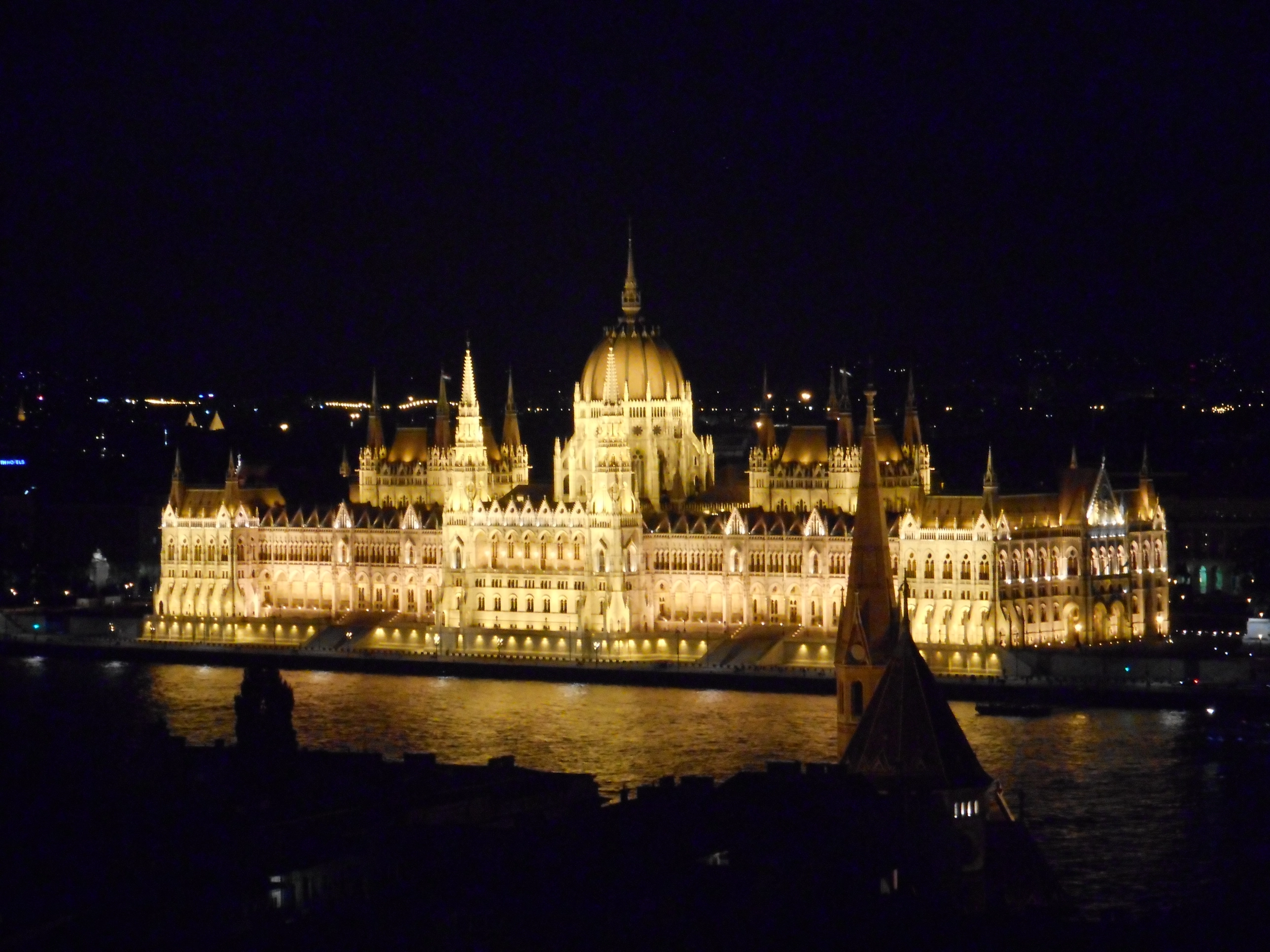 A photo of the Hungarian Parliament